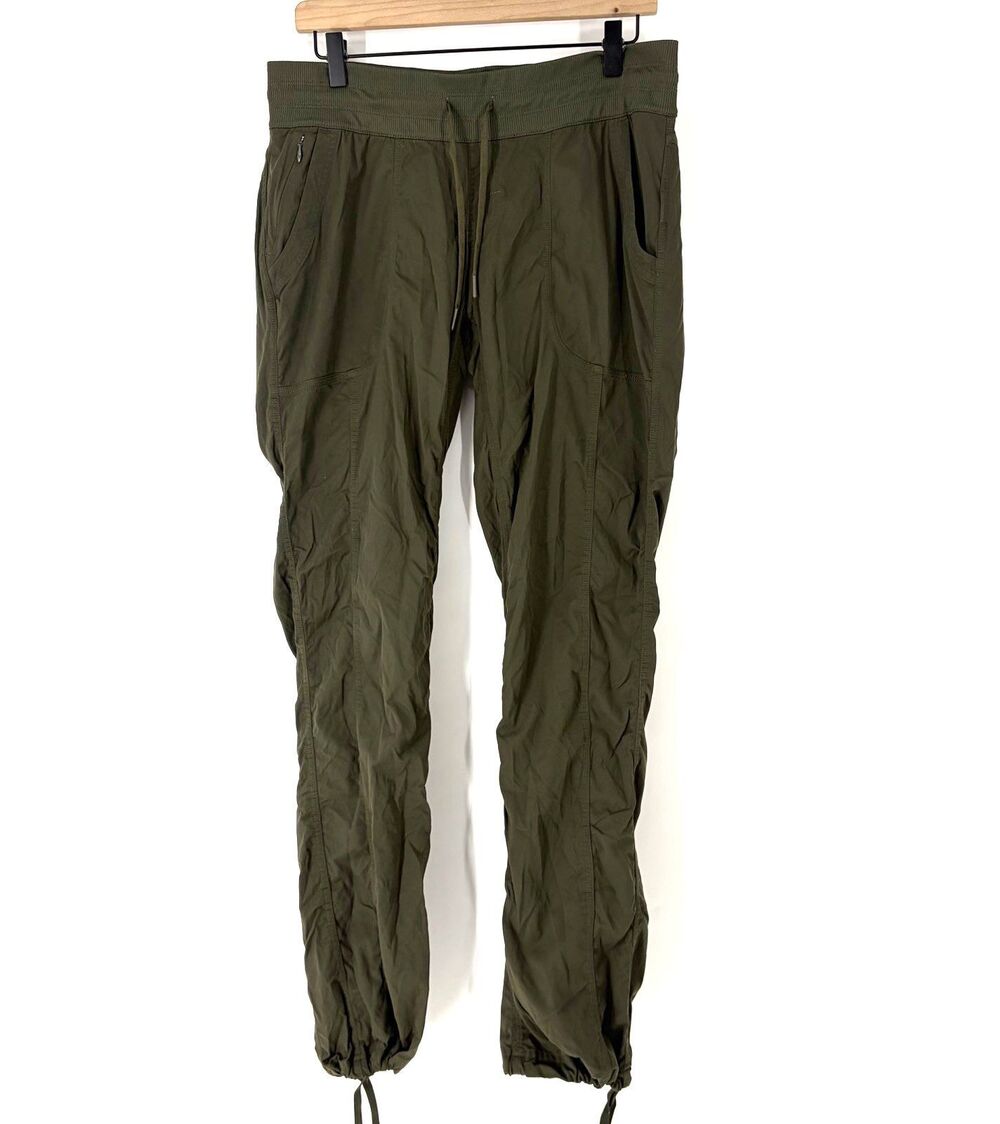 The North Face Pants Large Women Olive Aphrodite 2.0 Outdoor Hiking Camp Pull On